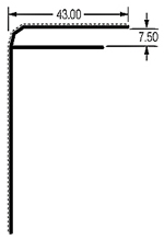 Поликарбонатный профиль FP для панелей 4-6 мм